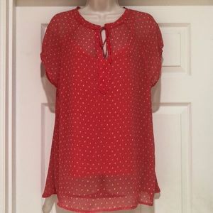 Like New Liz Claiborne Sheer Blouse Size L
